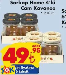 SARKAP HOME 4’LÜ CAM KAVANOZ